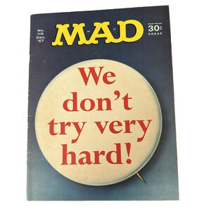 Mad Magazine No. 115 Dec 1967 USA Humor/Satire Don't Try... Cover Vintage - Good